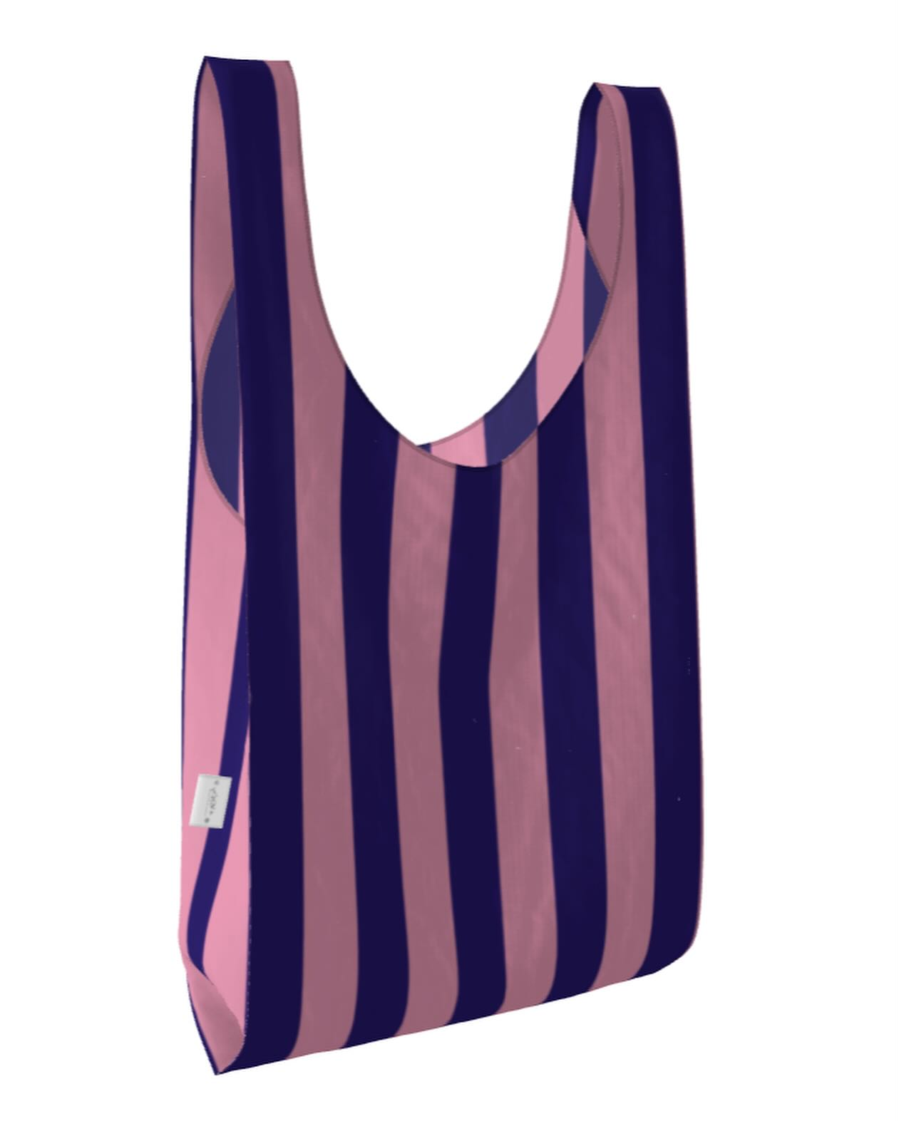 Wide Stripe Parachute Shopper Bag