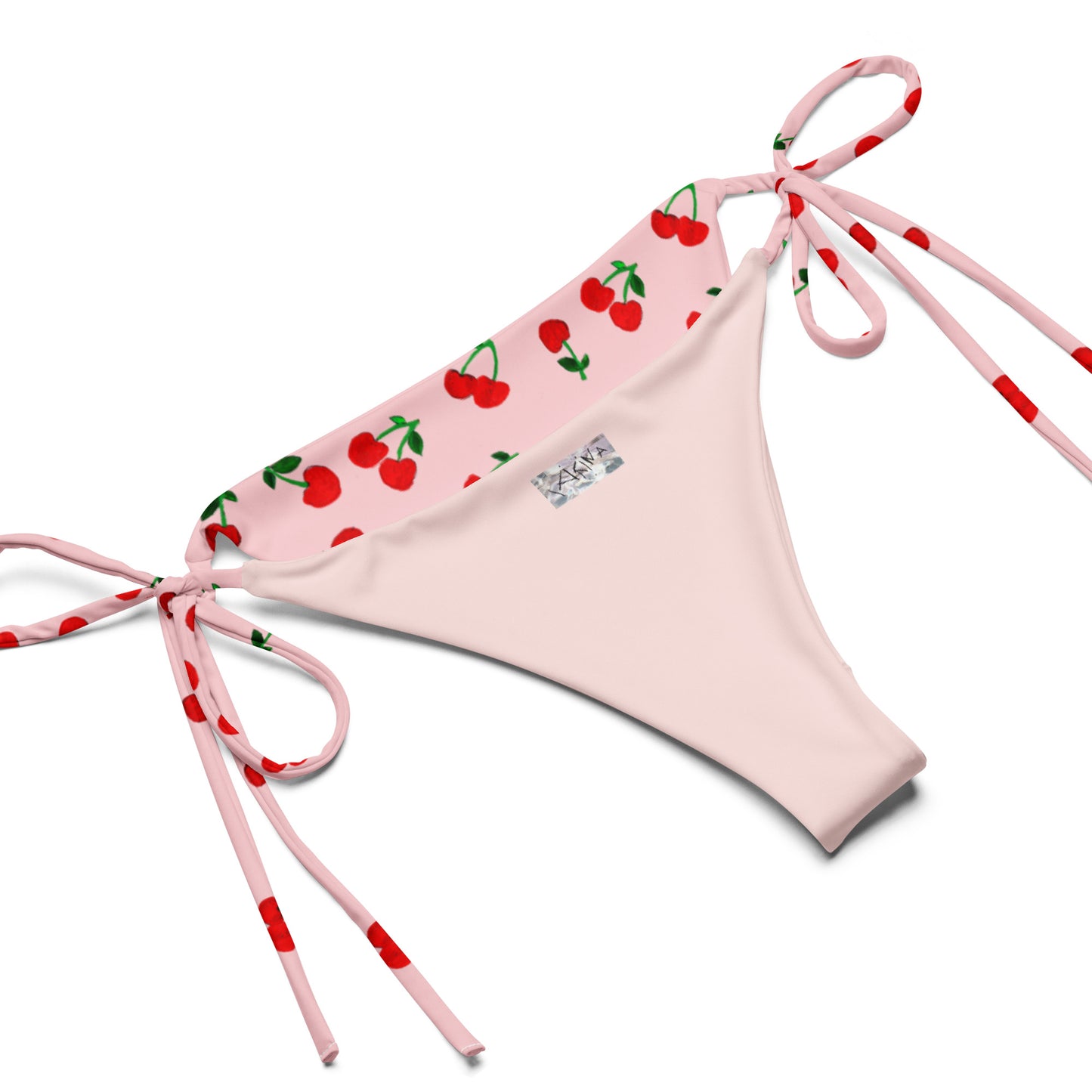 Cherry All-over print Recycled String Bikini