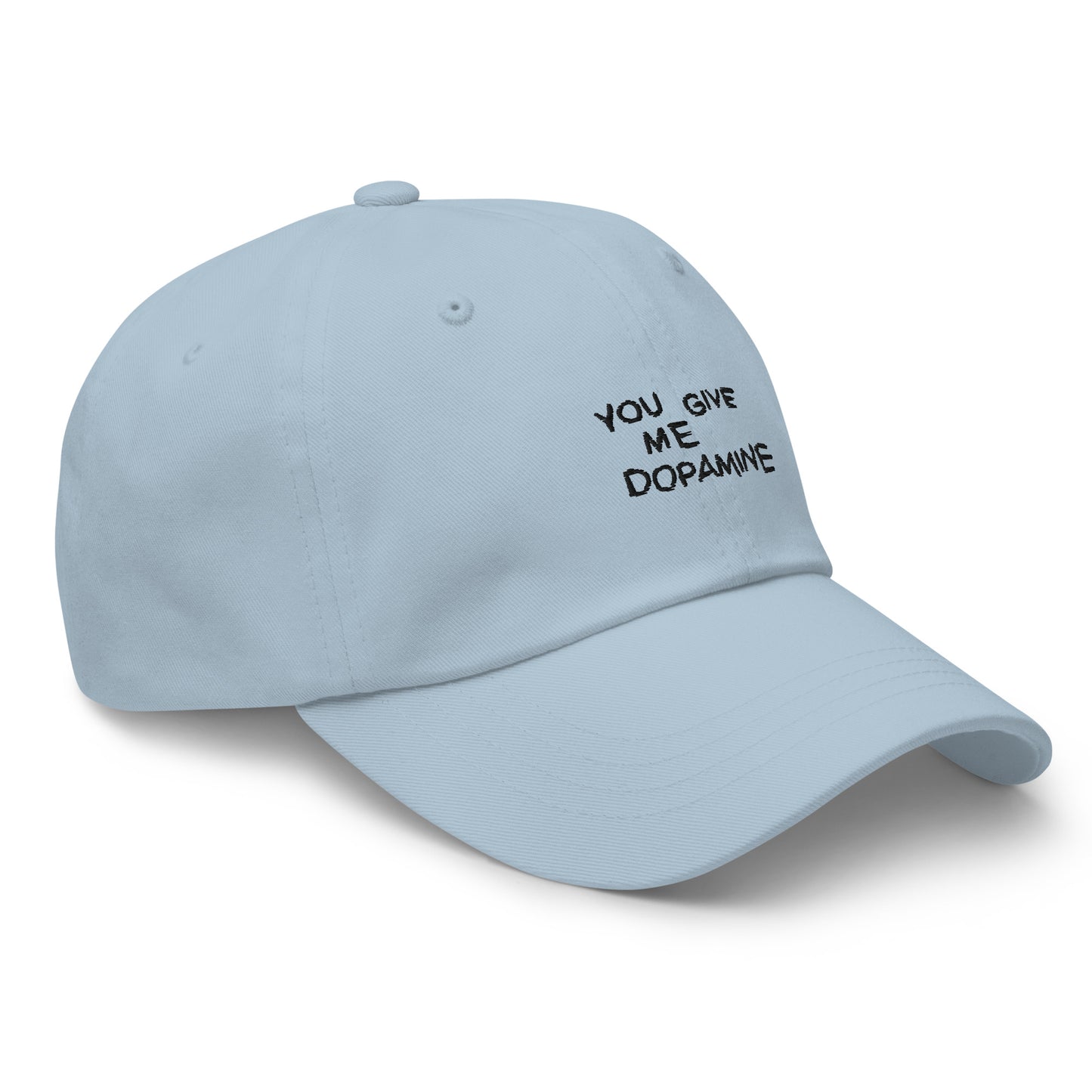 Dopamine Embroidered Slogan Cap