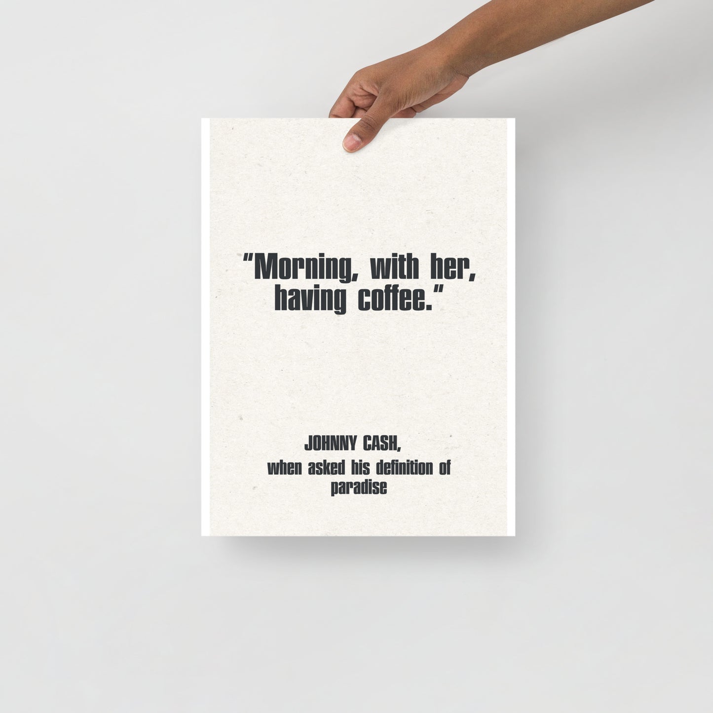Johnny Cash Quote Poster