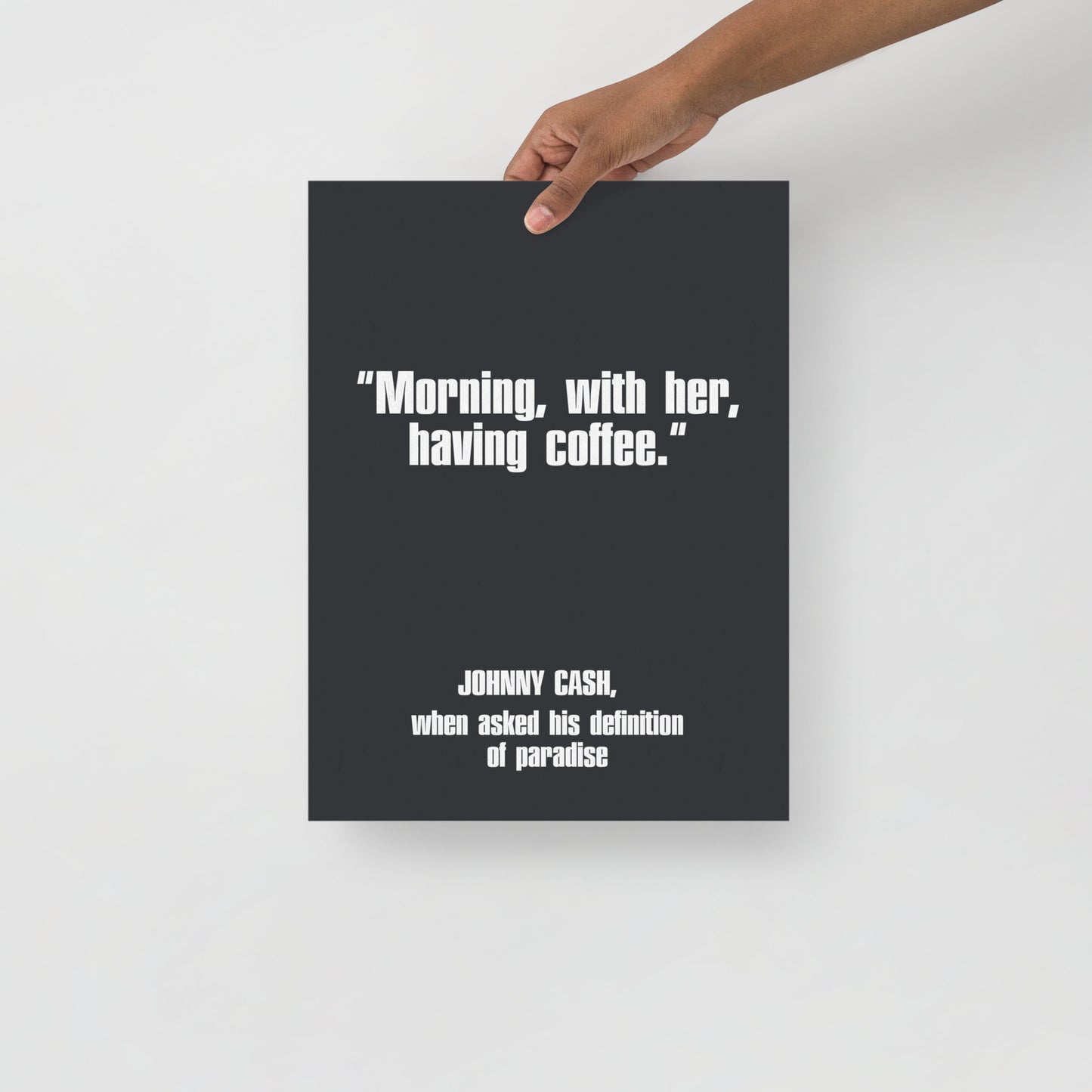 Johnny Cash Quote Poster