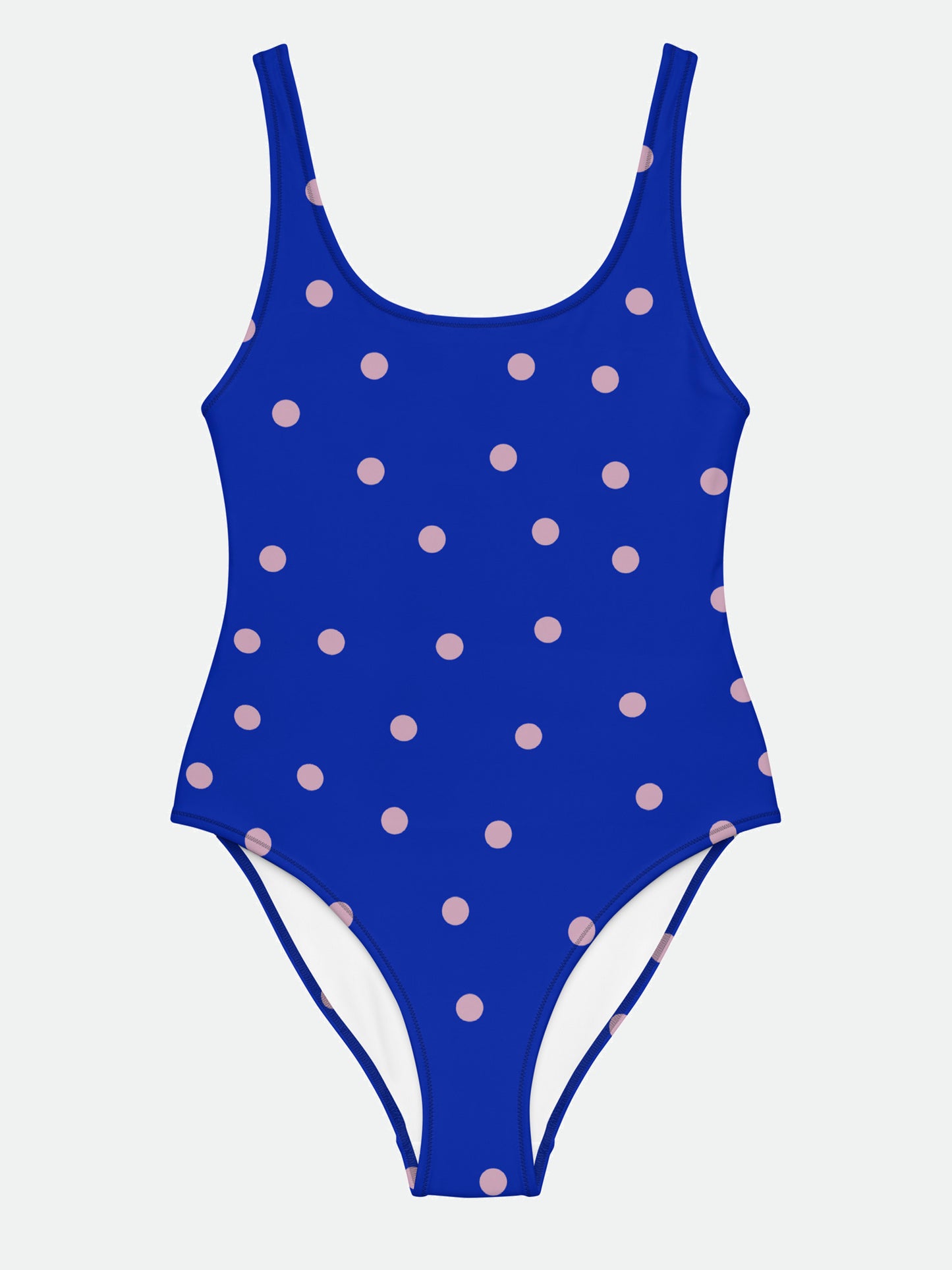 Dot One-Piece Swimsuit in Royal Blue