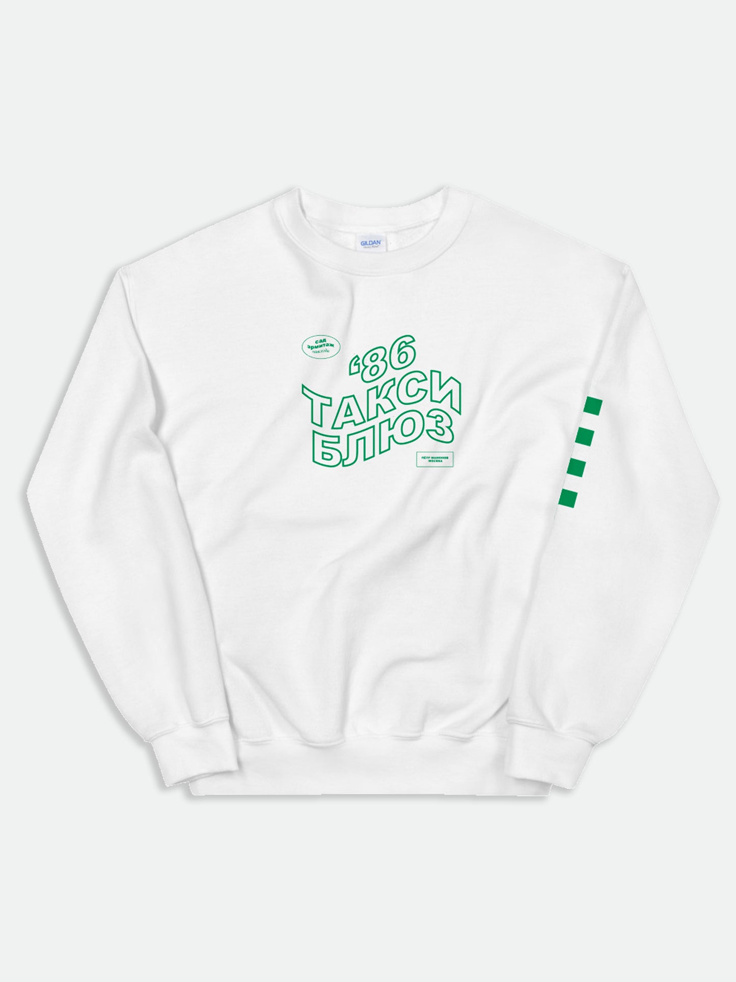 Taxi Blues Unisex Sweatshirt with a Printed Sleeve
