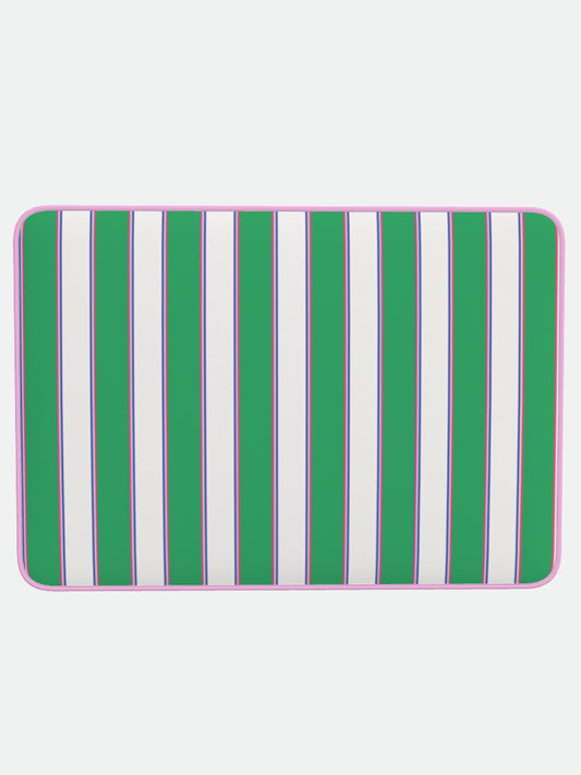 Copy of Striped Bath Mat in Fresh Green