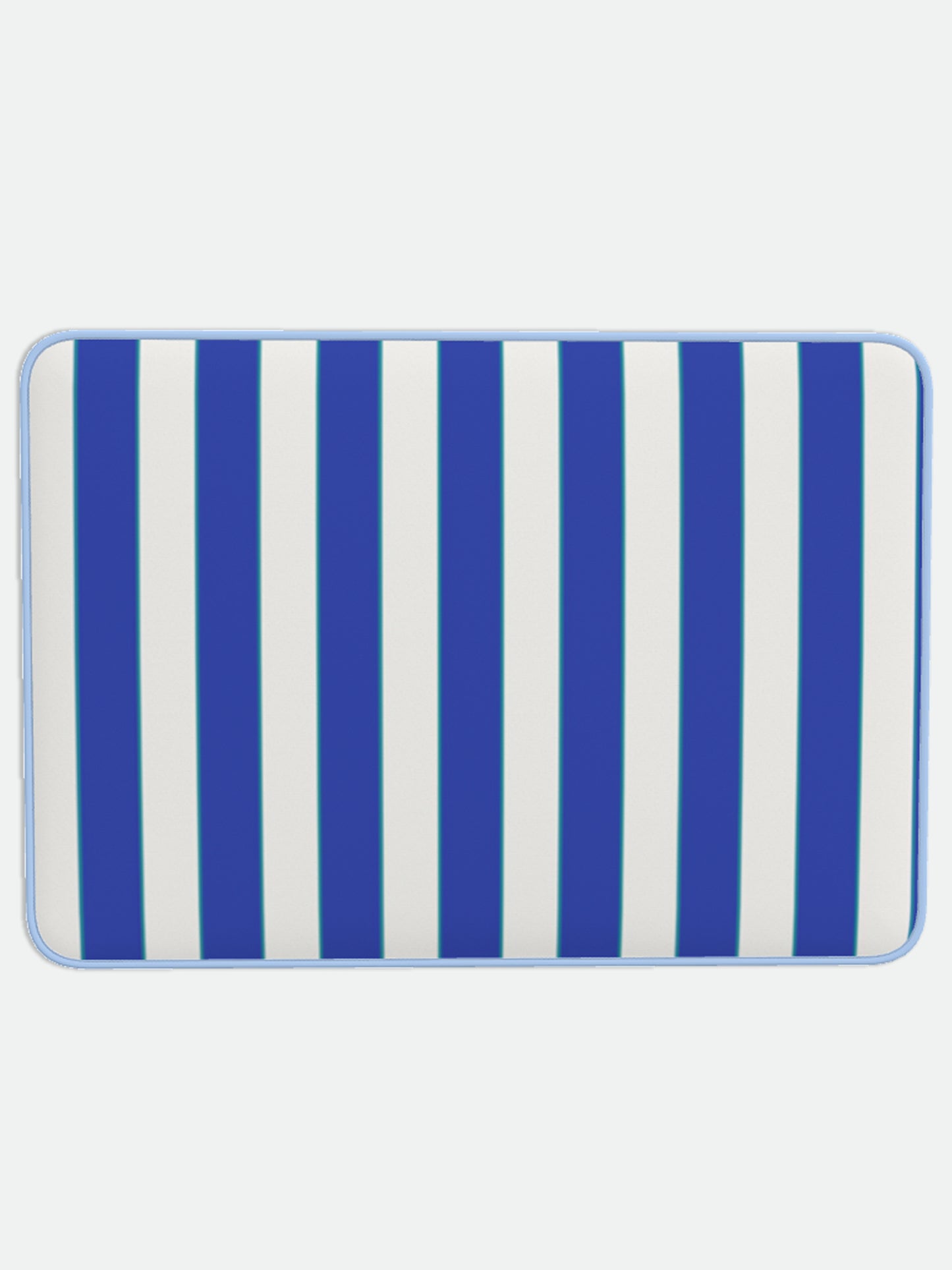 Striped Bath Mat in Klein Blue