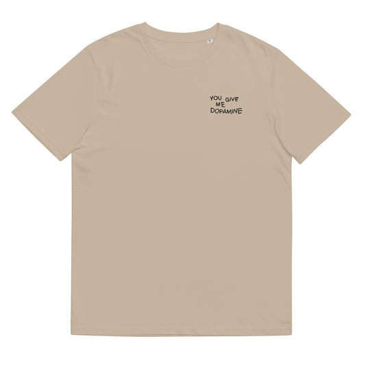 Dopamine Embroidered Unisex Organic Cotton T-shirt