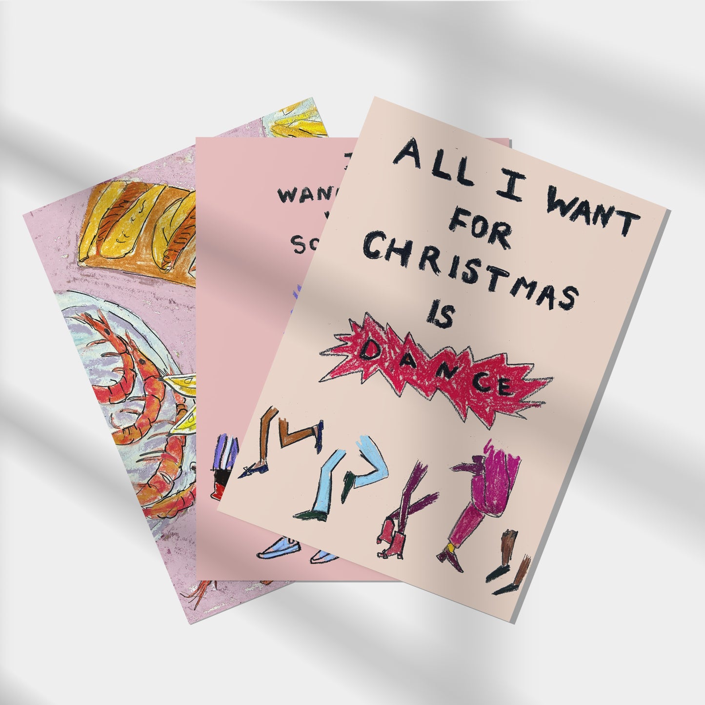 Christmas and New Year Cards (set of 3)