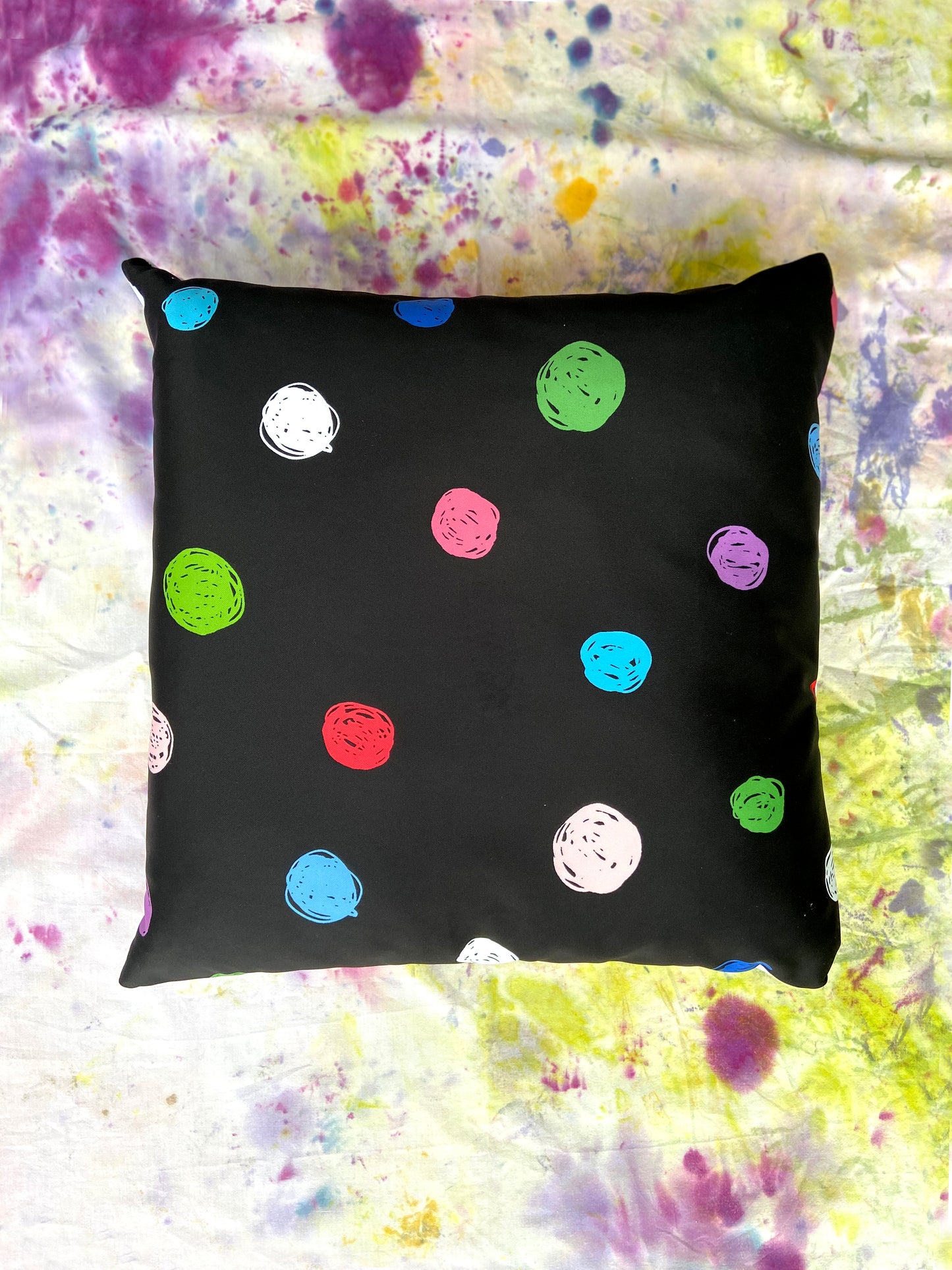 Polka Dot Reversible Cushion