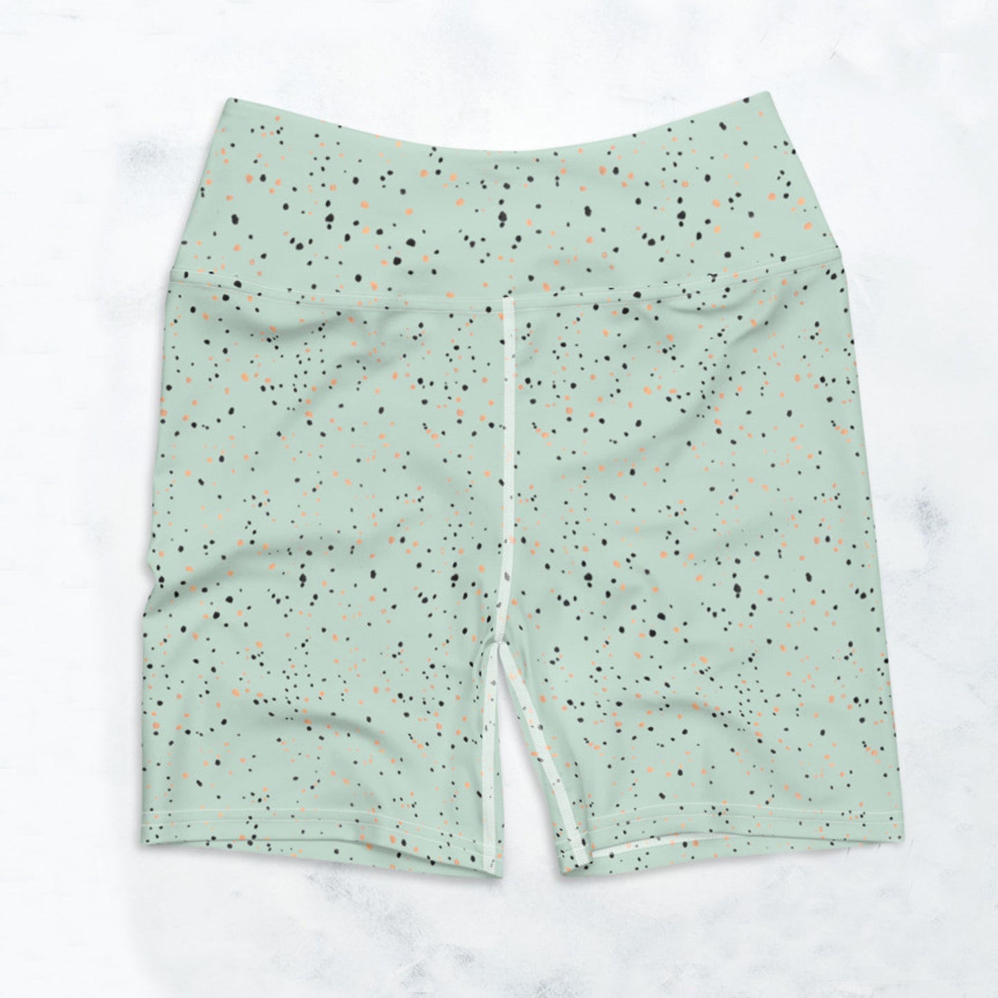Micro Dot Biker Shorts in Mint