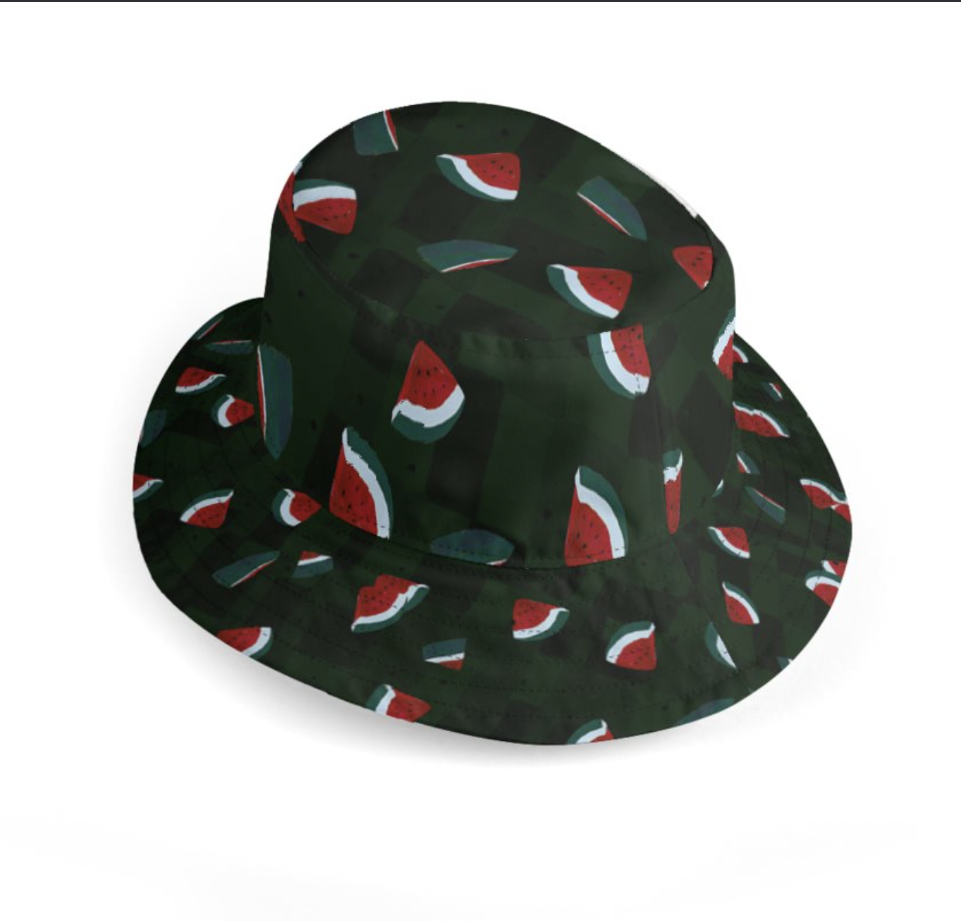 Watermelon Print Unisex Denim Bucket Hat