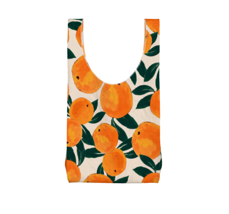 Orange Print Parachute All Over Print Shopper Bag