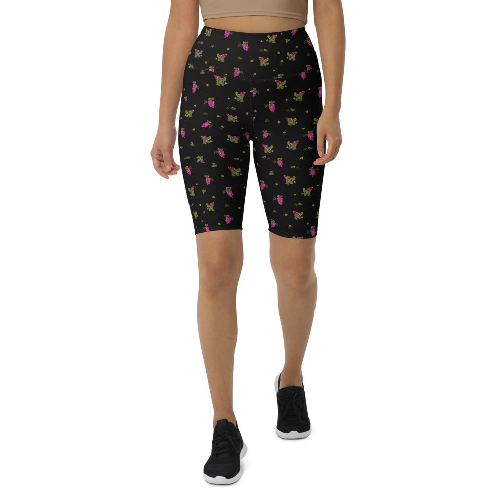 Grape Print Cycling Shorts