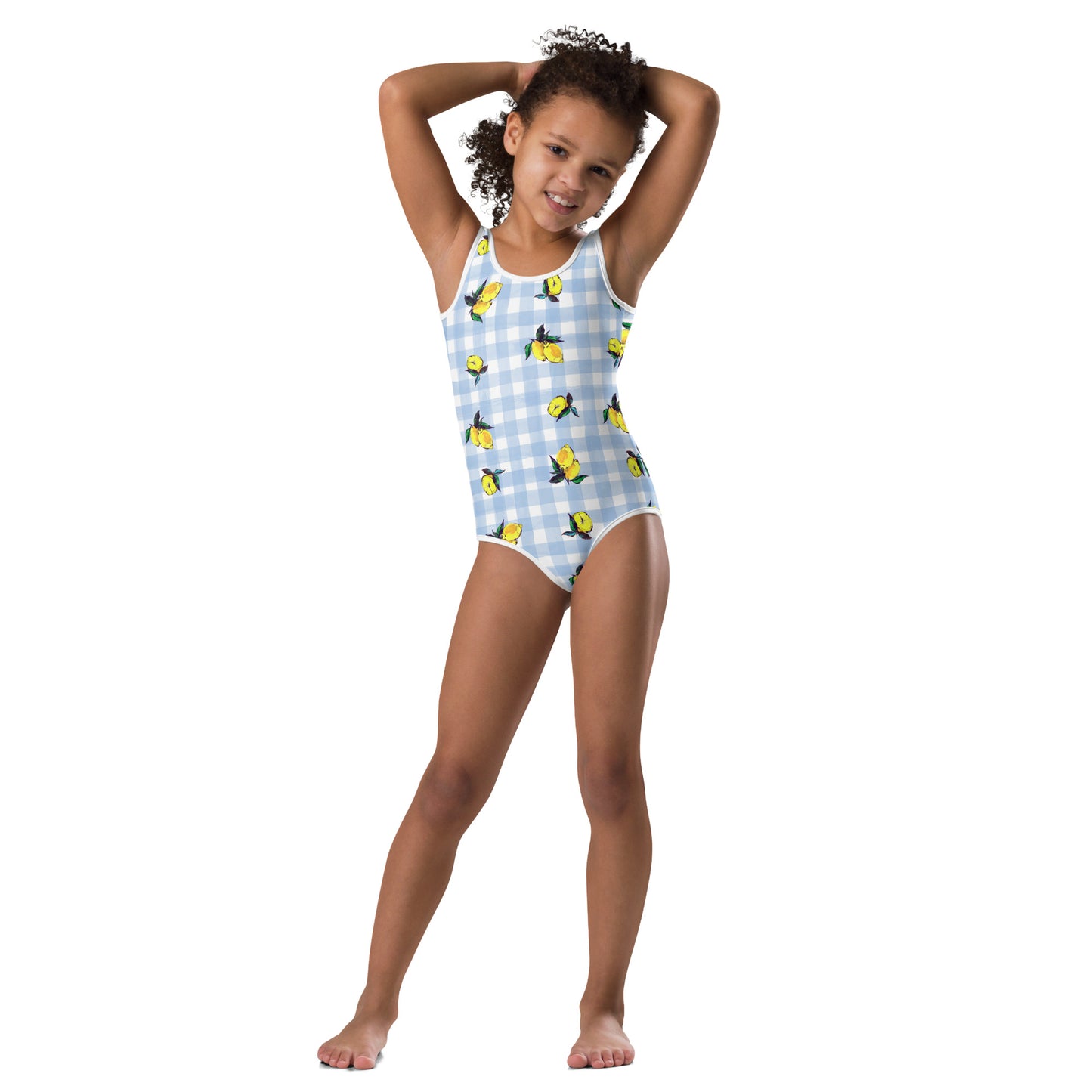lemon Printed All-Over Print Kids Swimsuit