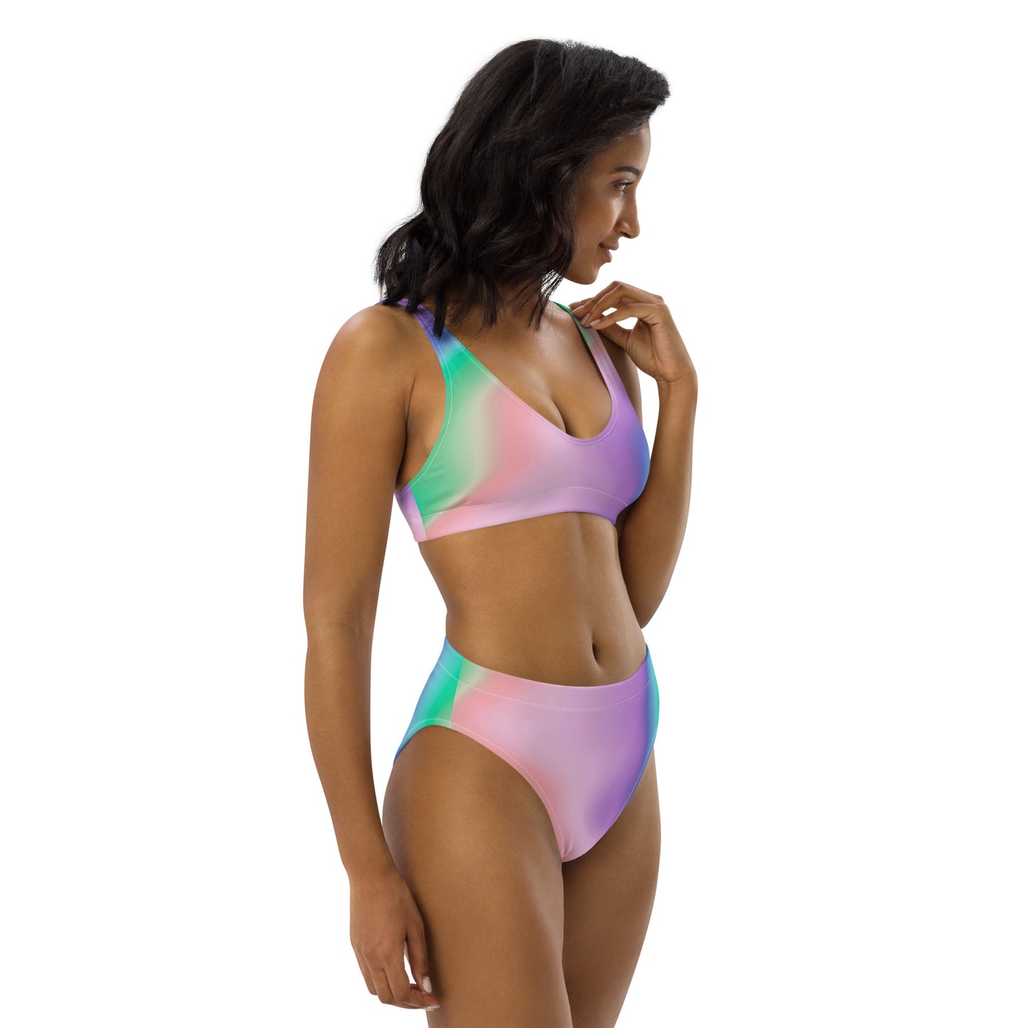 Gradient Recycled high-waisted Bikini
