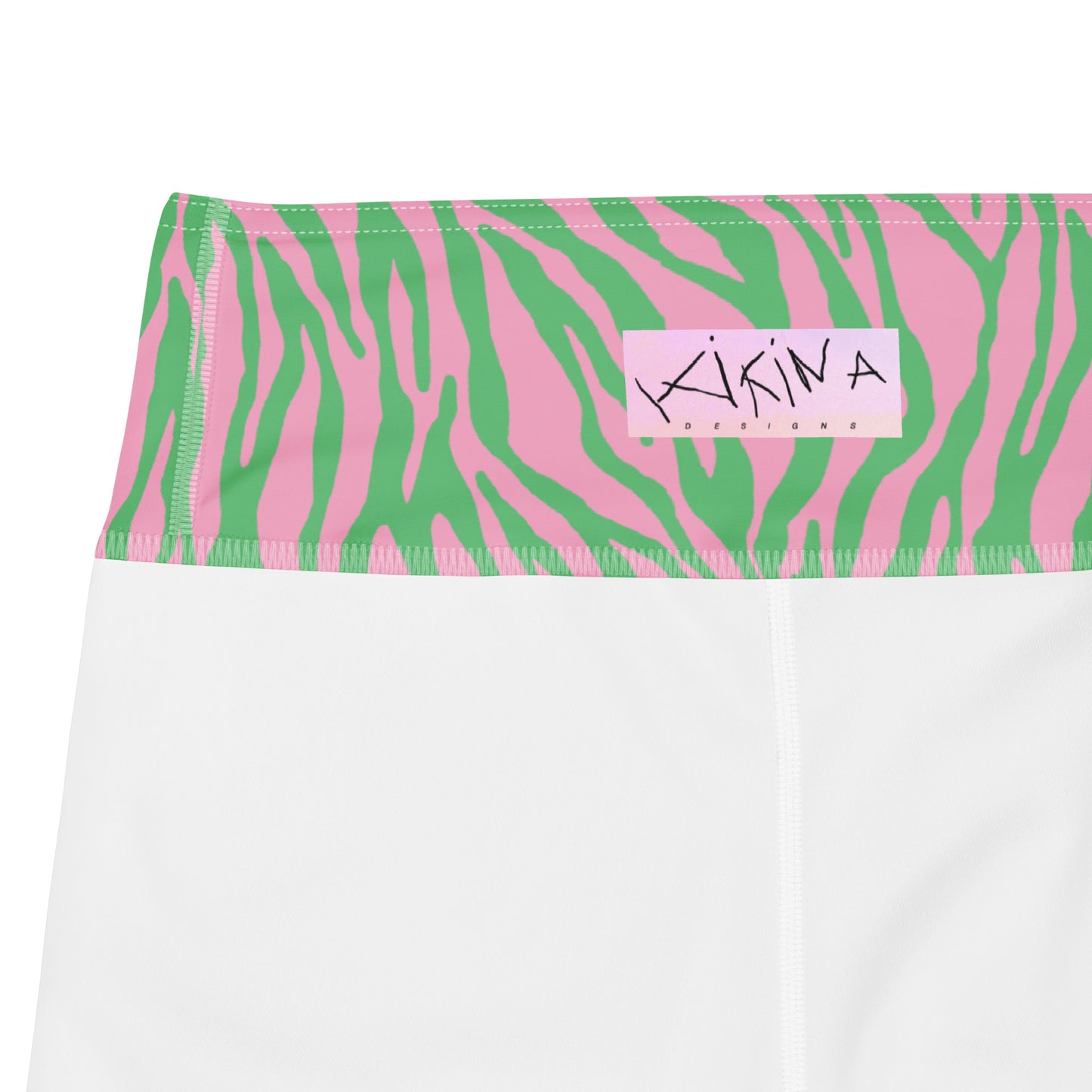 Printed Zebra Biker Shorts