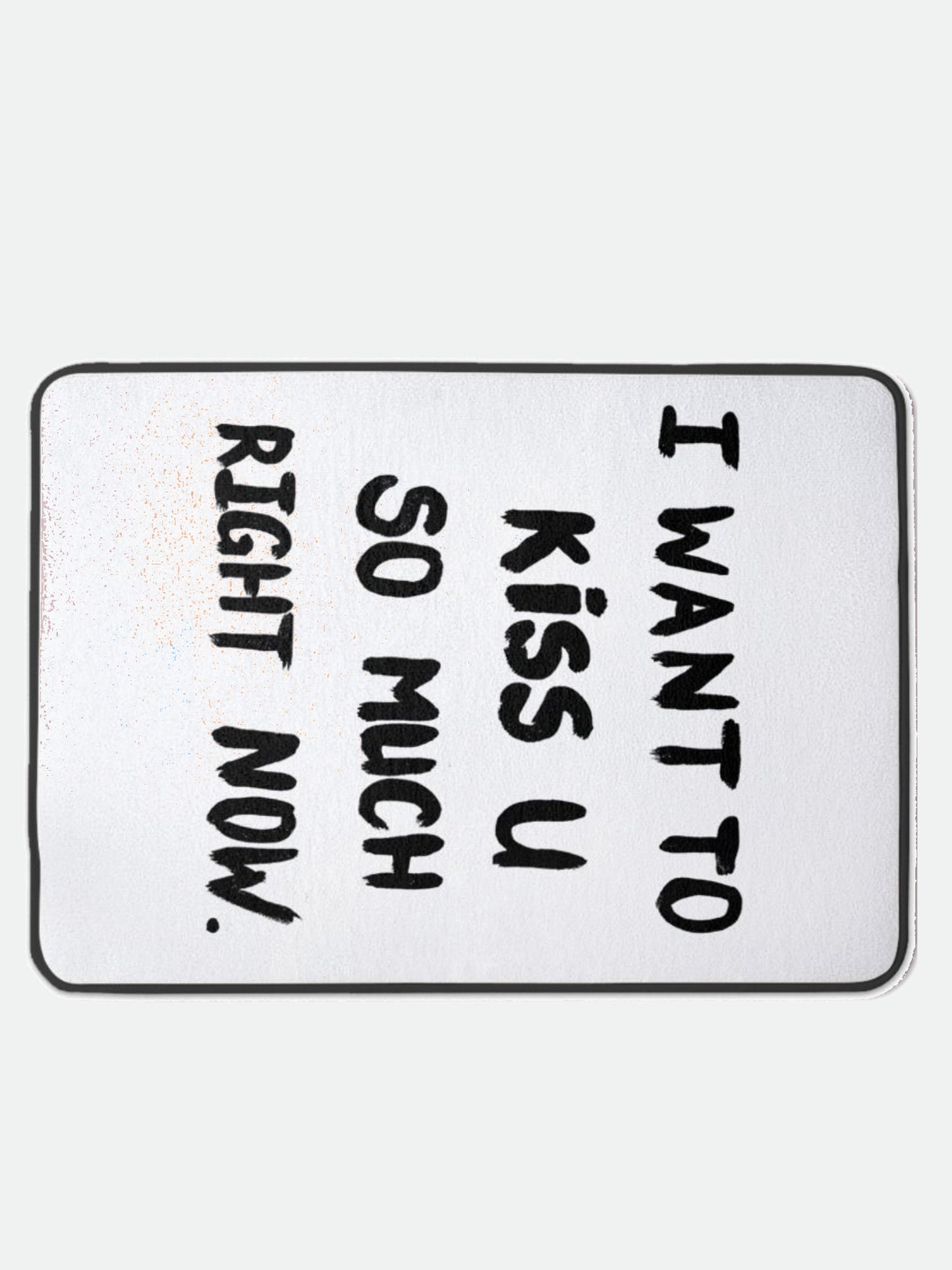 Kiss Slogan Bath Mat