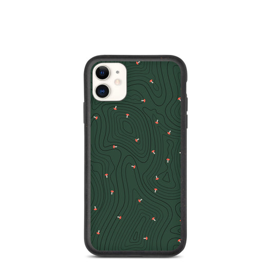 Mushroom Print Biodegradable phone case
