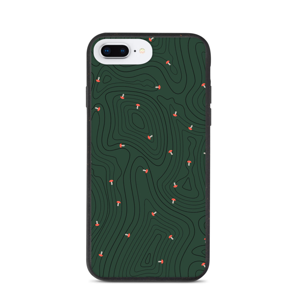 Mushroom Print Biodegradable phone case