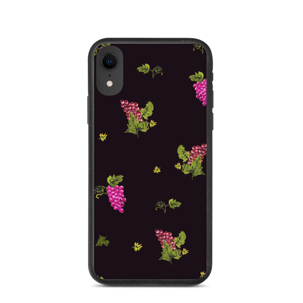 Grape Print Biodegradable phone case