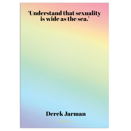 Sexuality is Wide as the Sea Quote A4 Poster