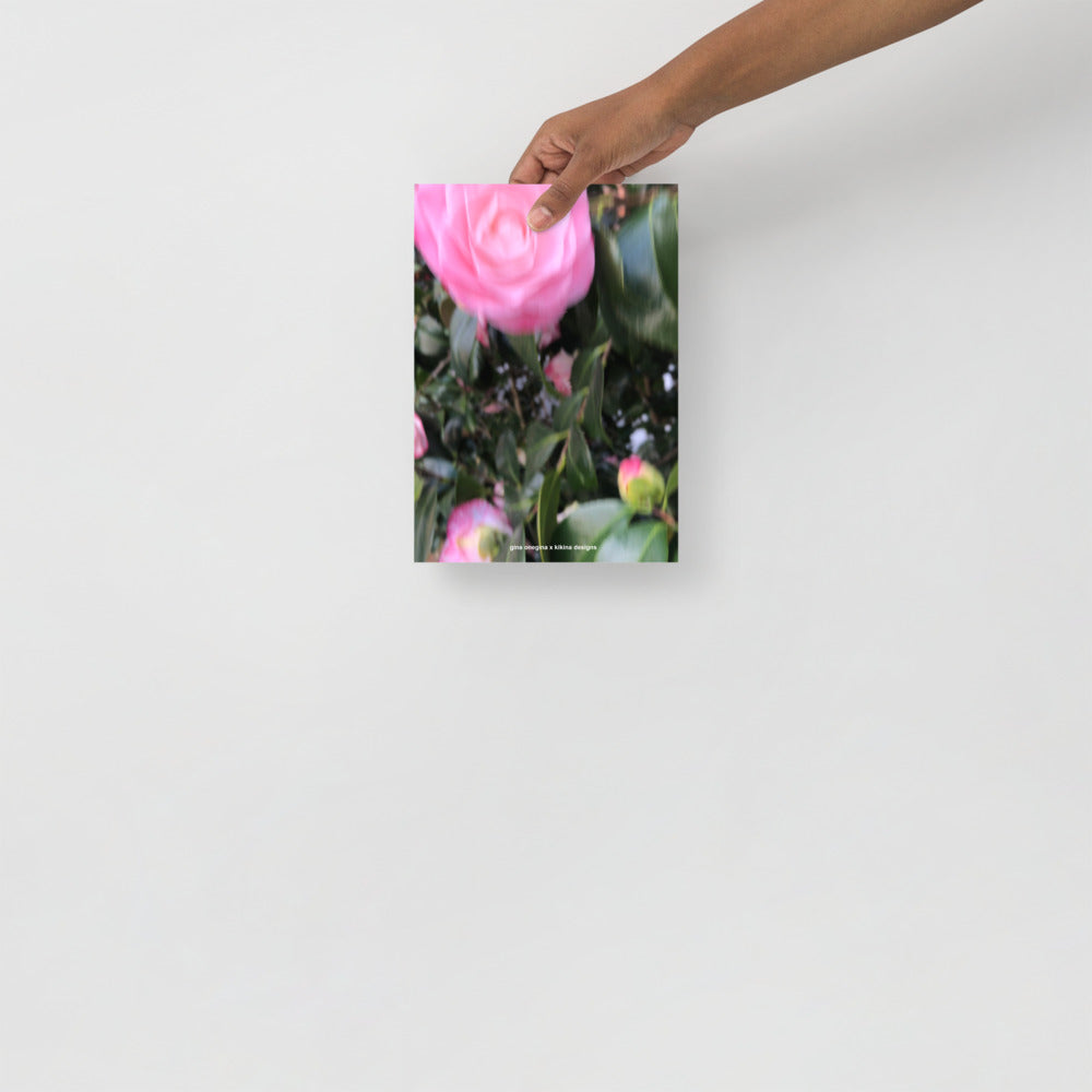 Gina Onegina x Kikina Designs Rose Poster