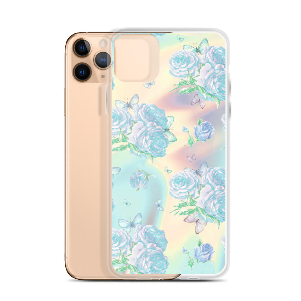 Pastel Rose print iPhone Case