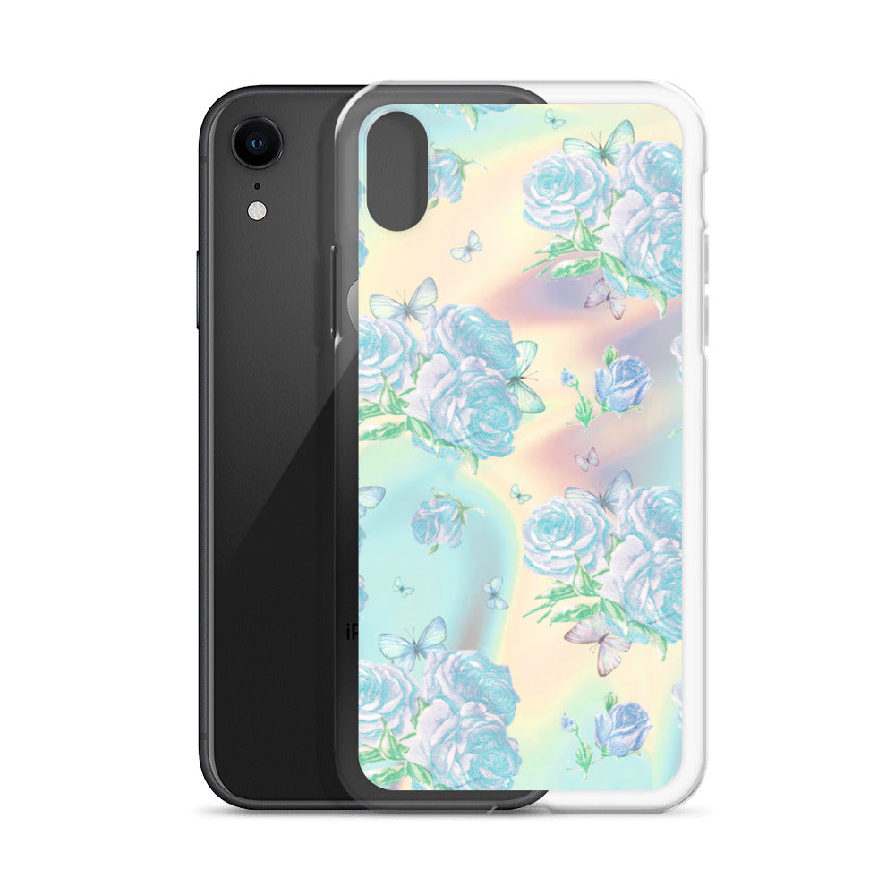 Pastel Rose print iPhone Case
