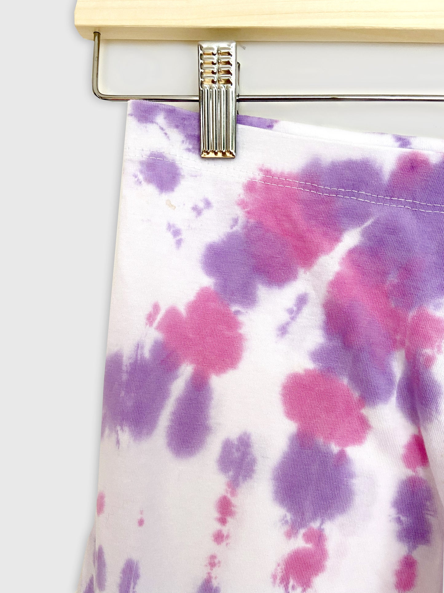 Tie-dye Capri Leggings in Lavender to Match Your Tie-Dye Top