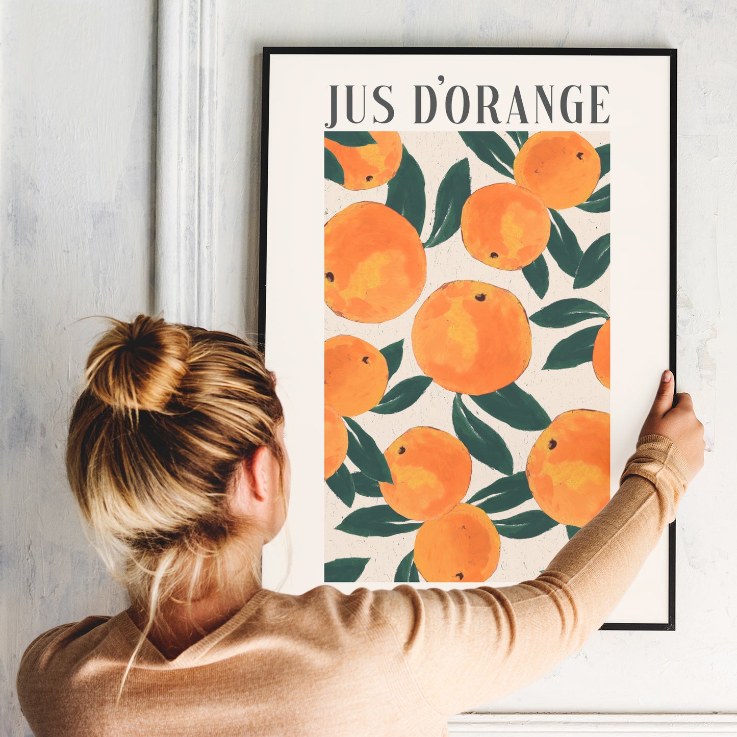 Painted Oranges. Jus D'orange. Artwork. Giclee Print Unframed
