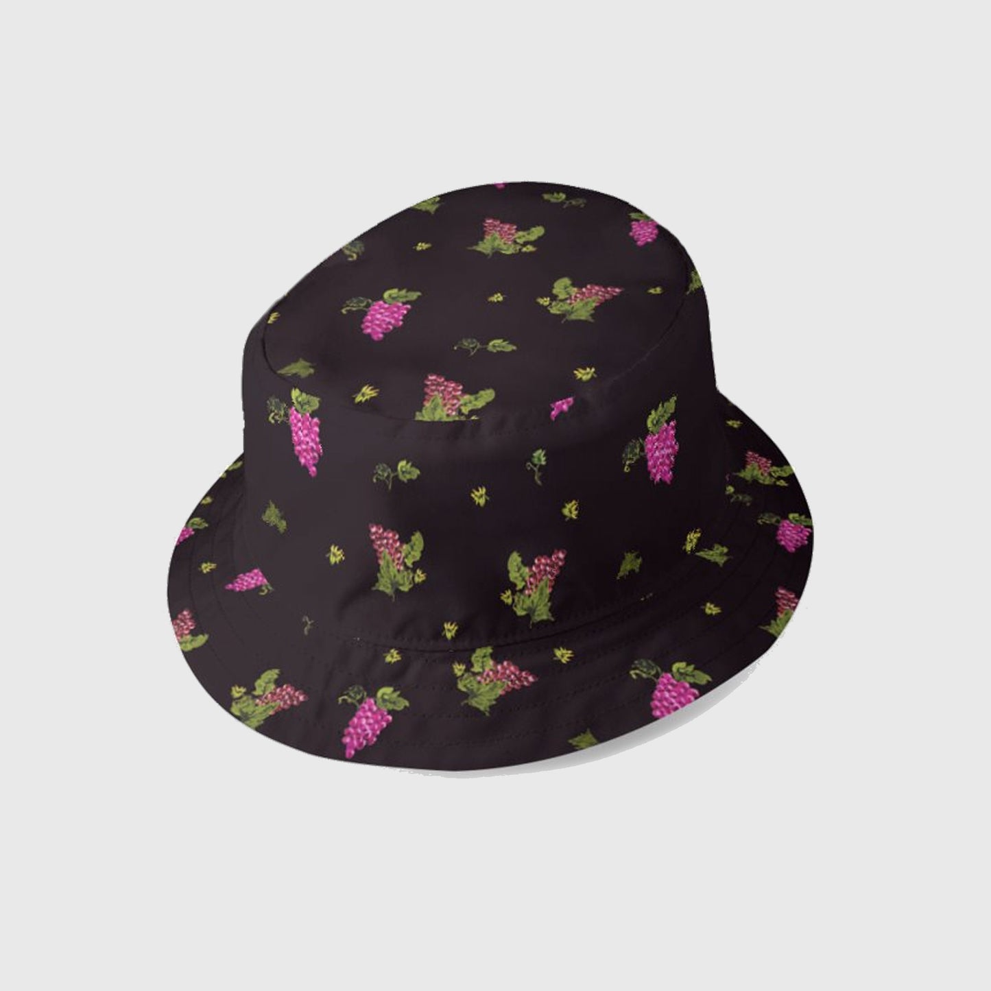 Grape Print Unisex Denim Bucket Hat