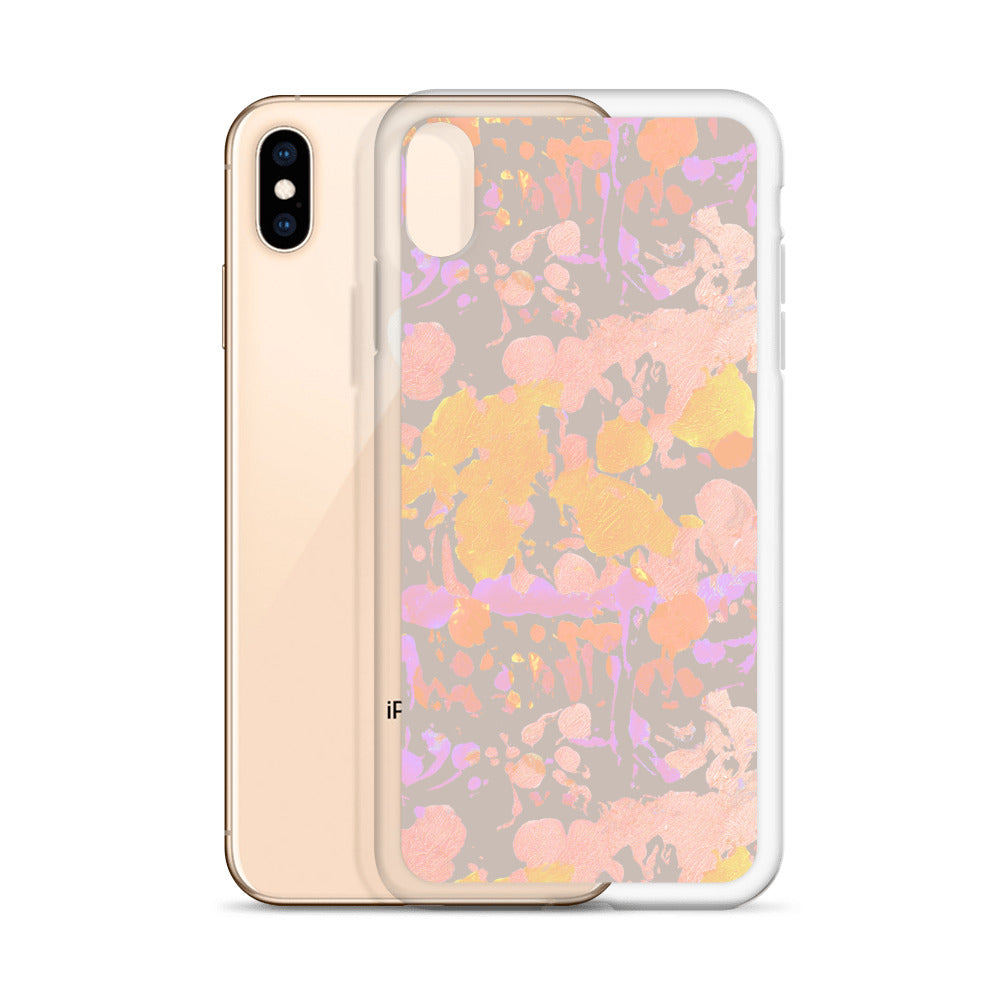 Pastel Painted Abstract Print iPhone case