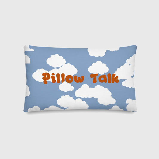 Pillow Talk Cloud Linen Look Canvas Cushion