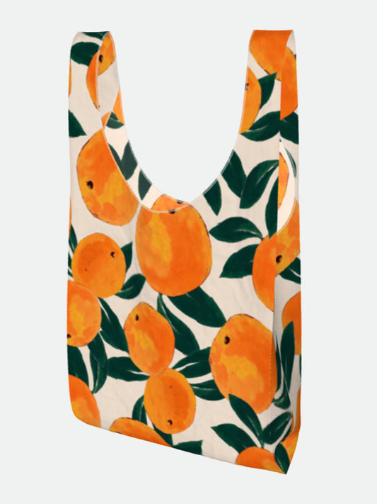 Orange Print Parachute All Over Print Shopper Bag