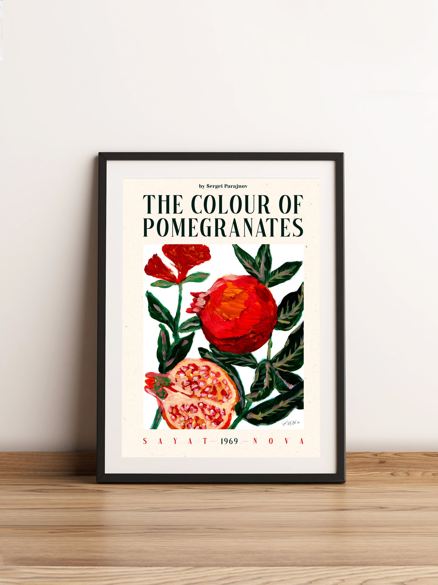 The Colour of Pomegranate. Sayat-Nova A3 Artwork