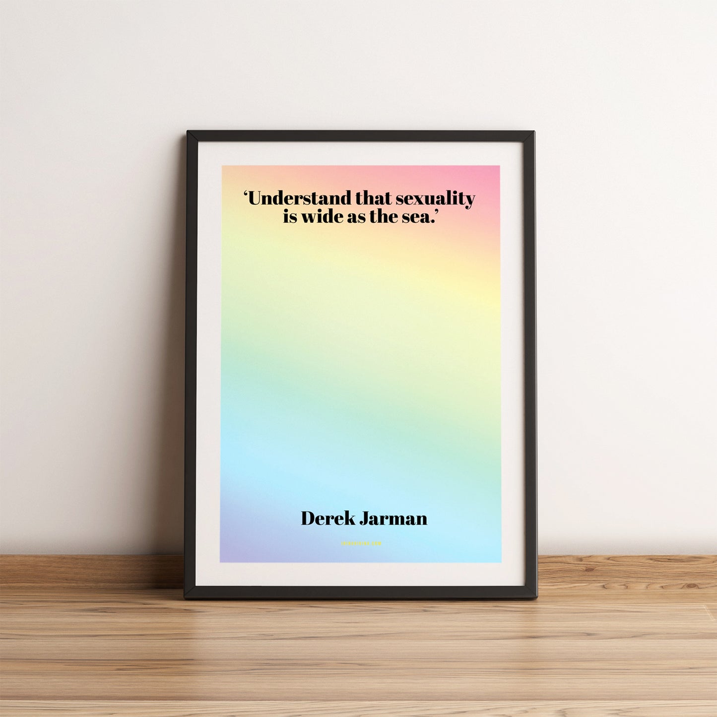 Sexuality is Wide as the Sea Quote A4 Poster