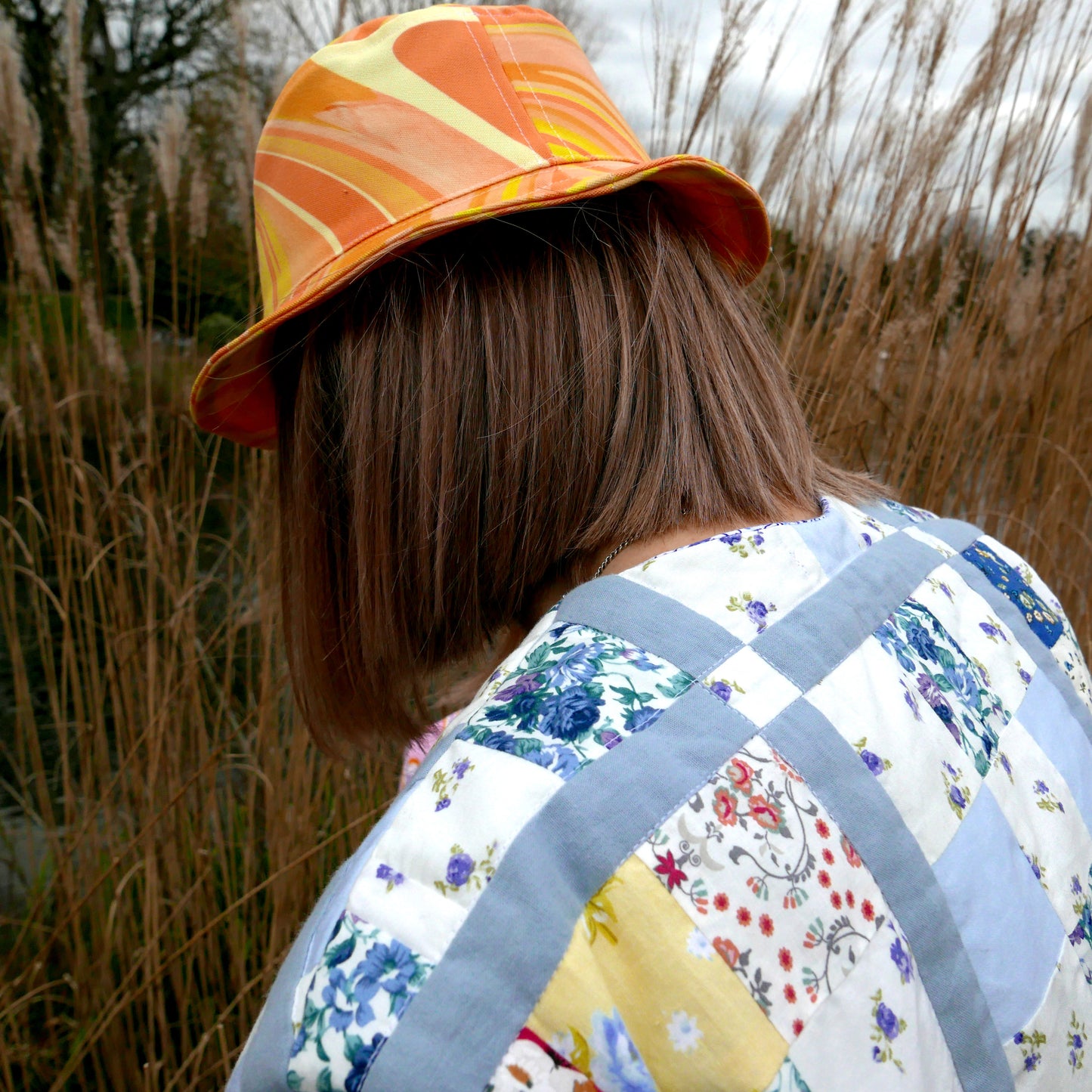 Unisex Groovy Stripe Bucket Hat in Two Colour-ways