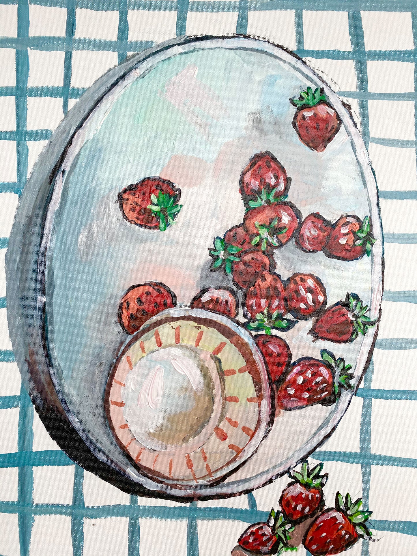 Strawberries original painting