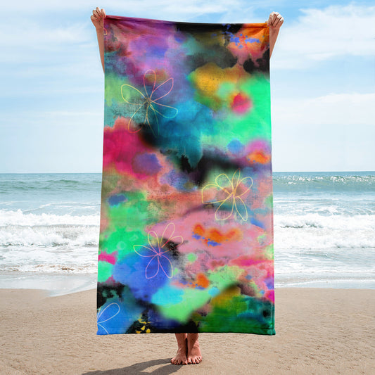 Tie Dye Printed Bath and Beach Towel