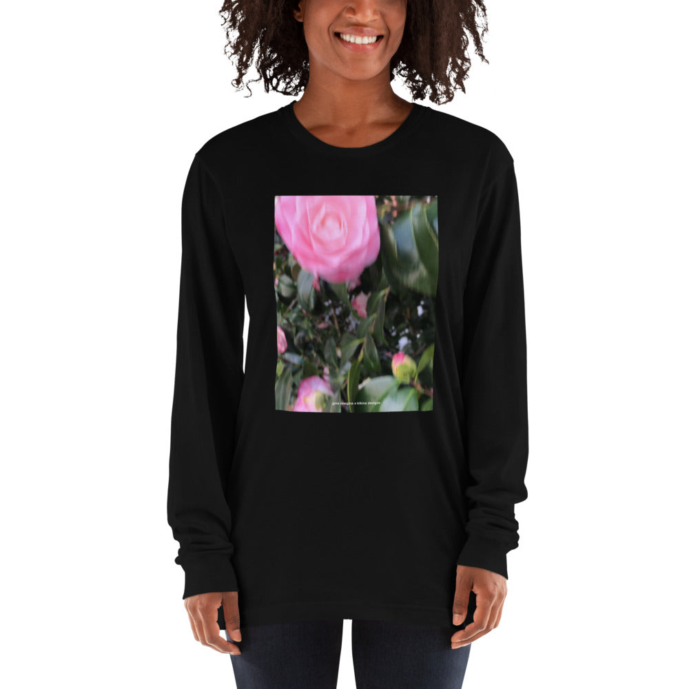Gina Onegina x Kikina Designs Blurred Rose Long Sleeve