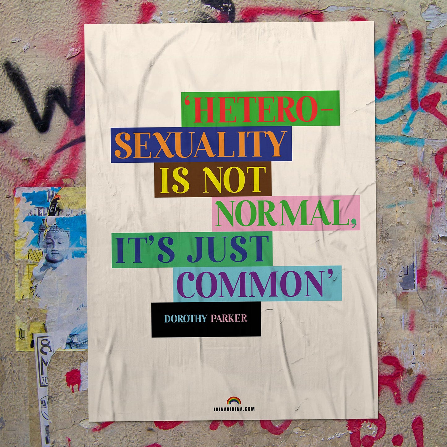 Heterosexuality Quote Artwork. A4 Poster.