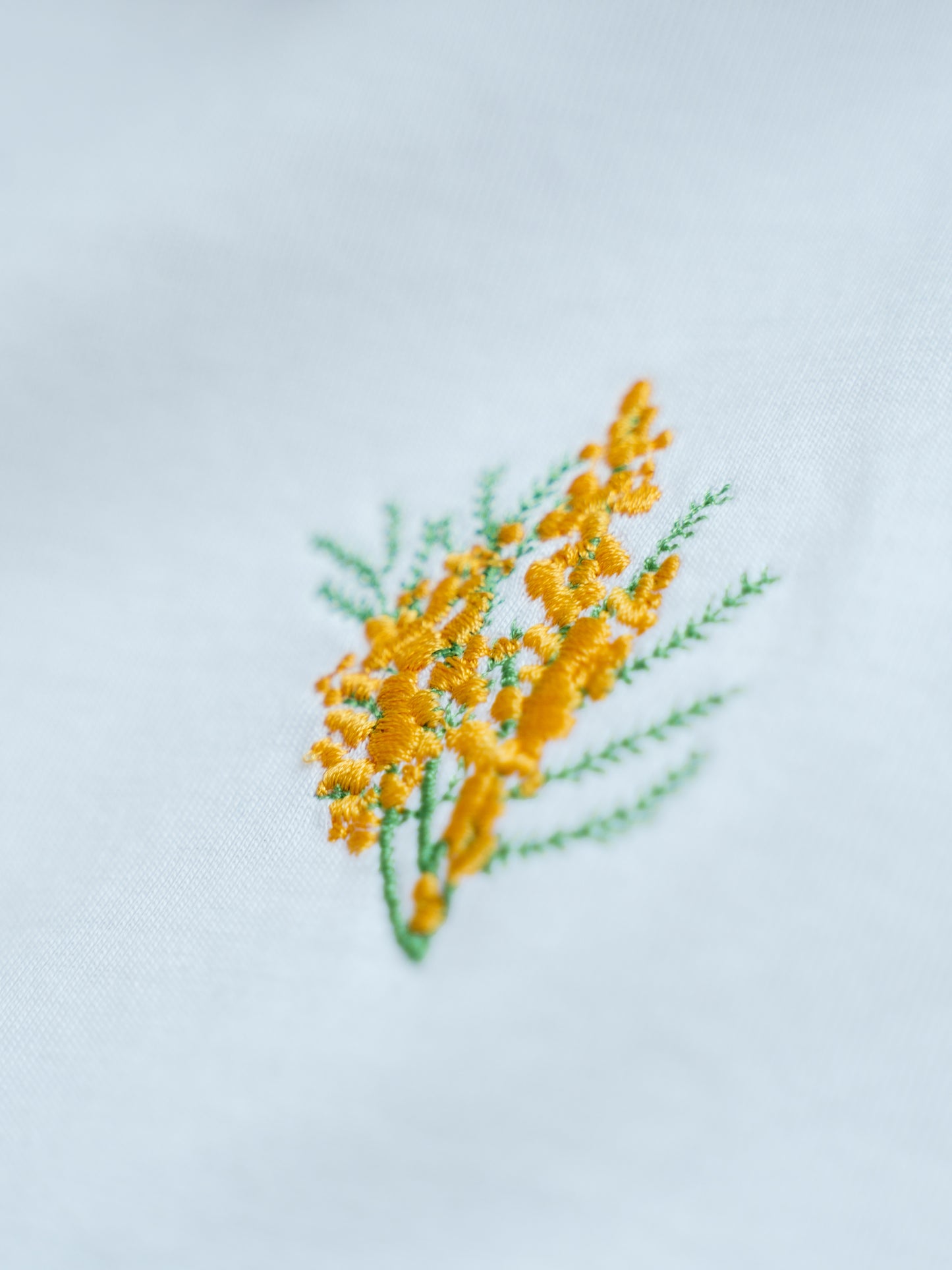 Embroidered Mimosa Organic Cotton T-shirt Dress