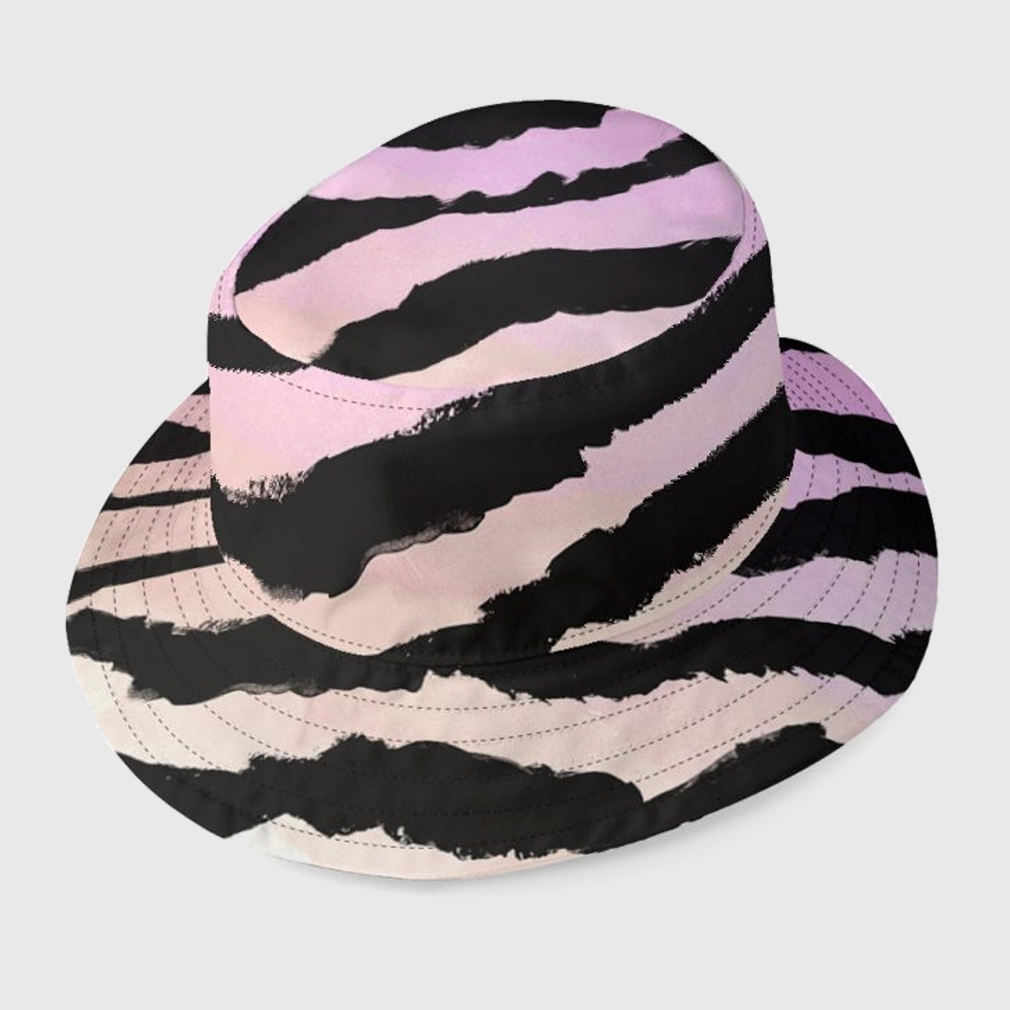 Unisex Painted Stripe Bucket Hat in Two Colourways