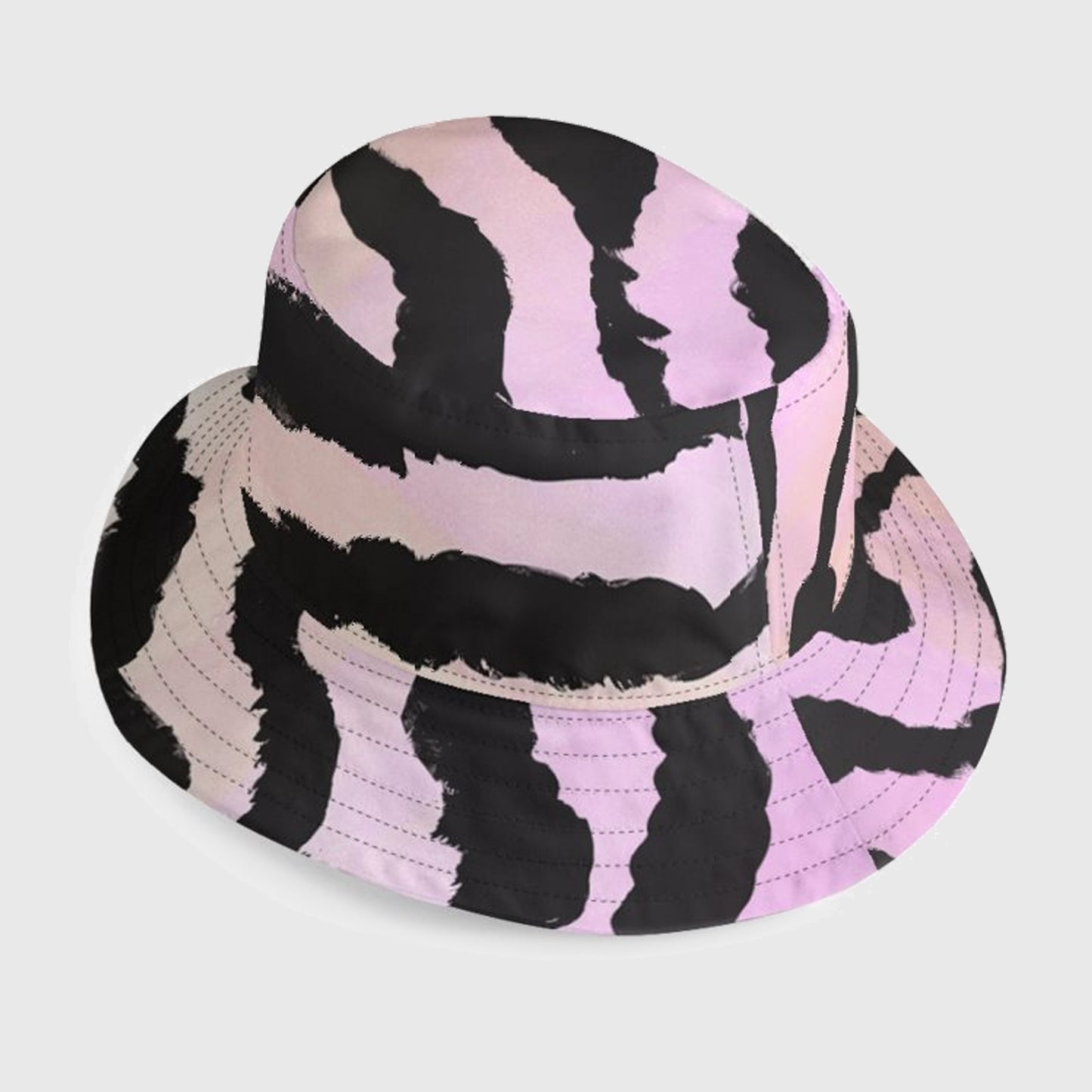 Unisex Painted Stripe Bucket Hat in Two Colourways
